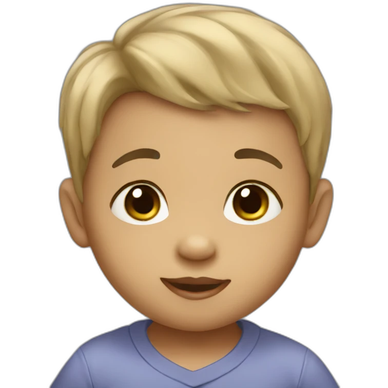 Black-haired baby boy emoji