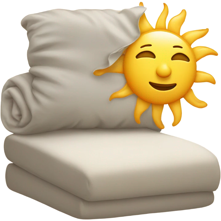 sleeping sun emoji