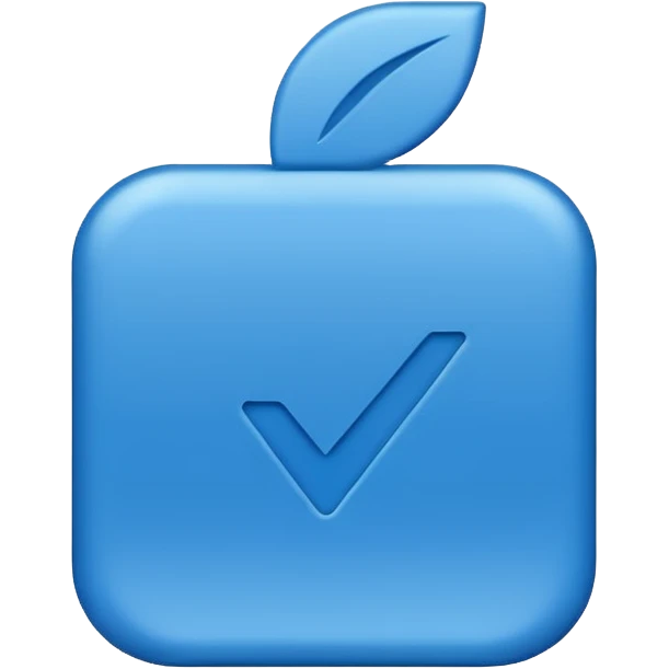 Checkmark blue emoji