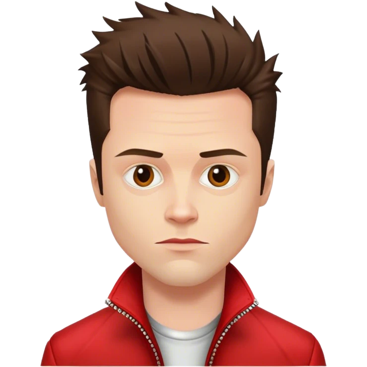 Tyler Durden wearing red jaclket emoji
