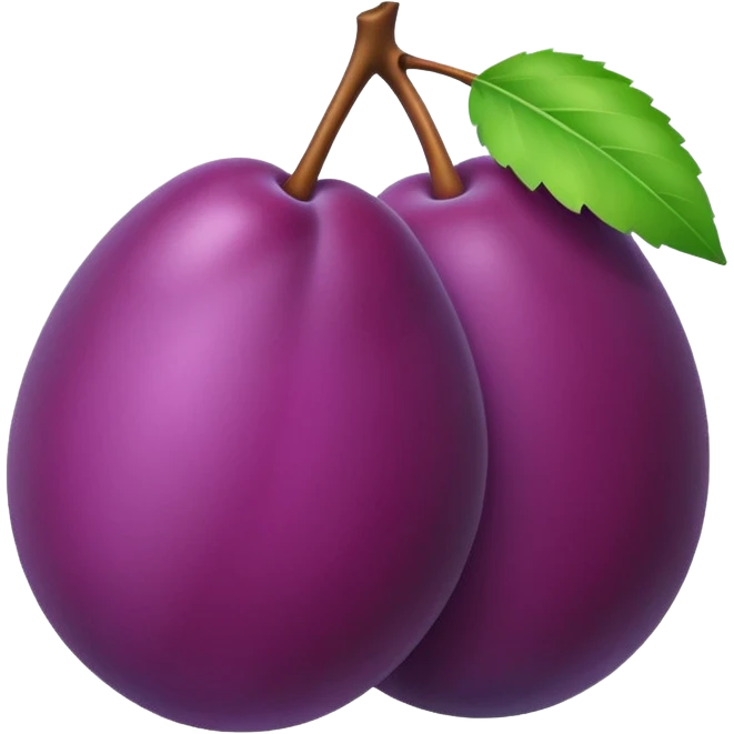 one small plum emoji