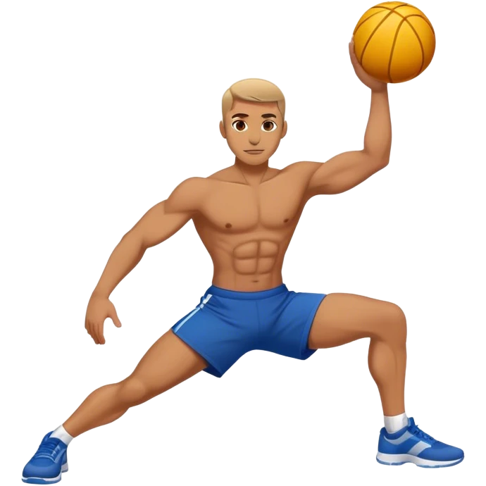 man hip-crossovers exercise emoji