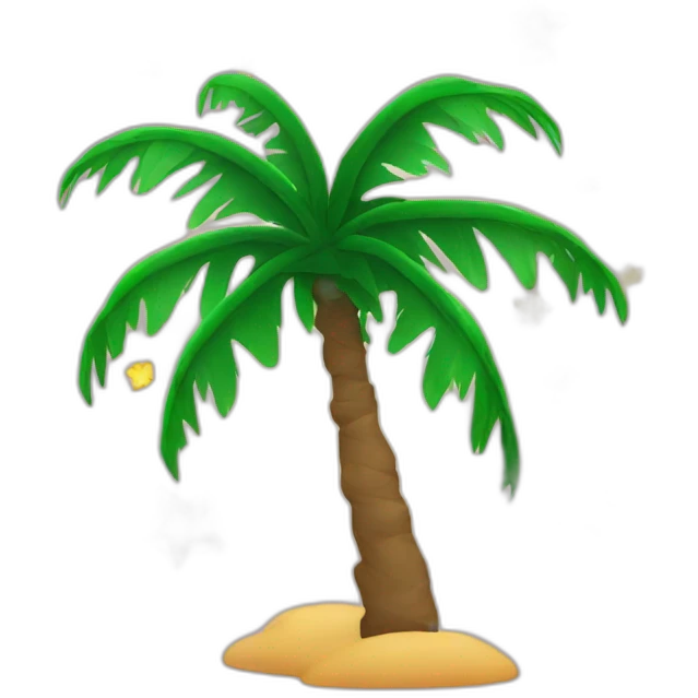 palm with stars around emoji