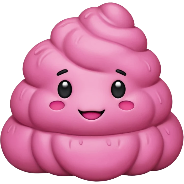 pink poo emoji