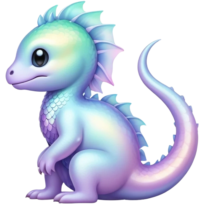  Iridescent pale pastel fakemon-creature  emoji