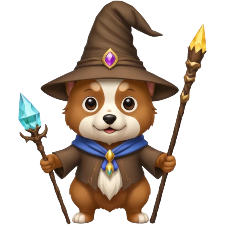 Dog wizard emoji