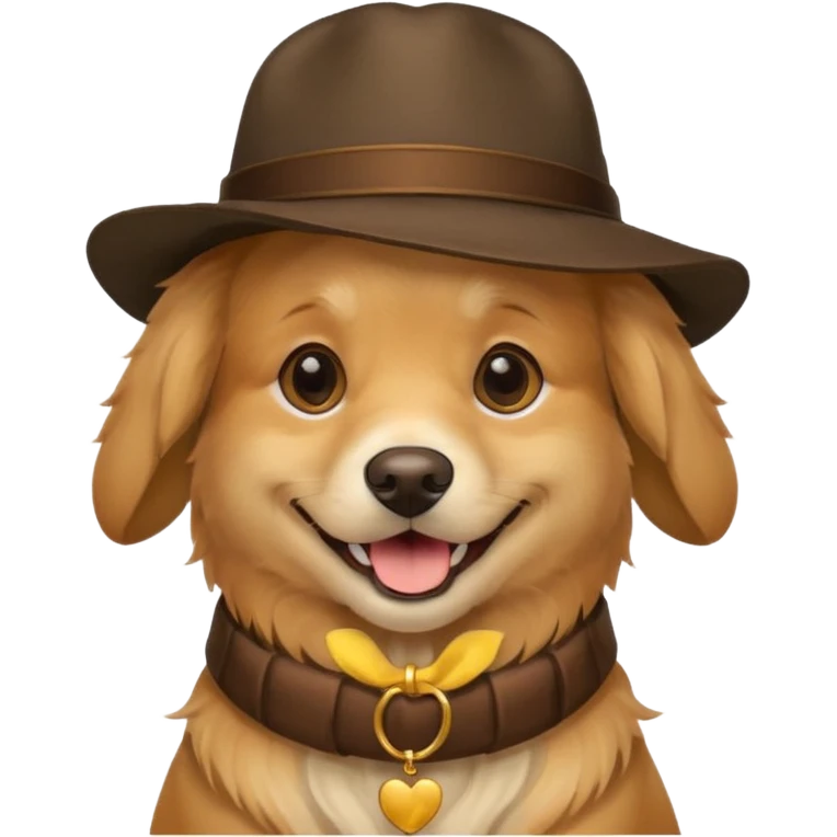 dog with a hat emoji