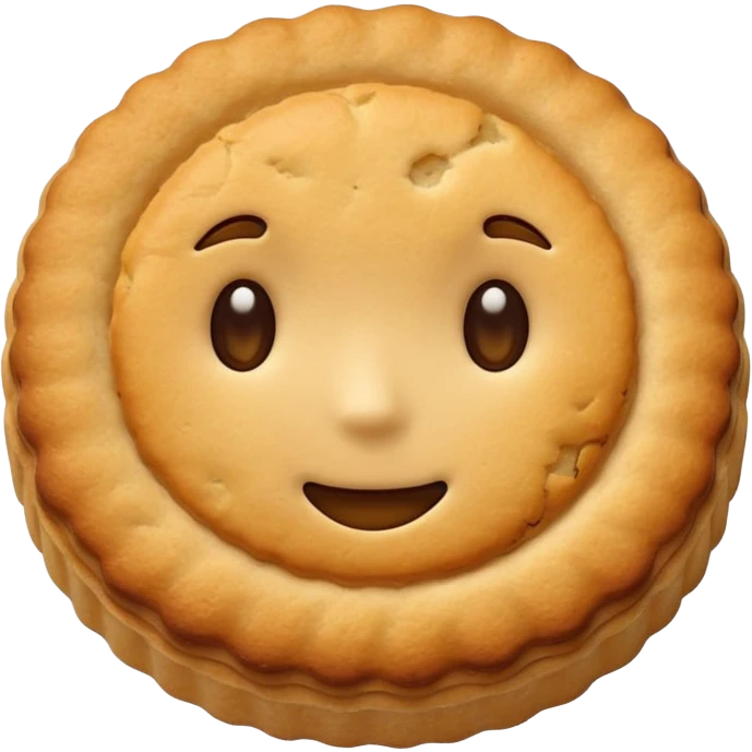 one biscuit emoji