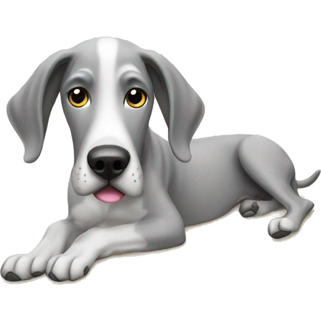 Great Dane at the beach  emoji
