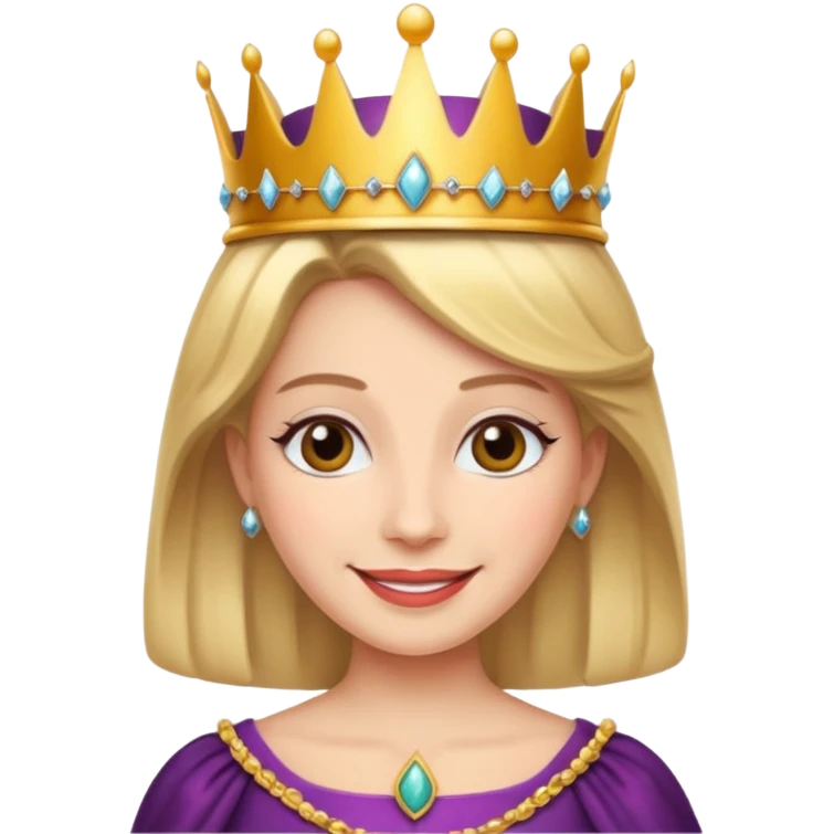 queen with crown emoji