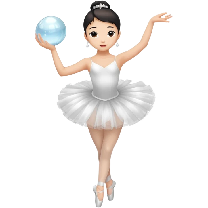full body balet holding ball emoji