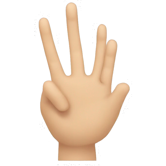 Mano con dedo medio extendido emoji