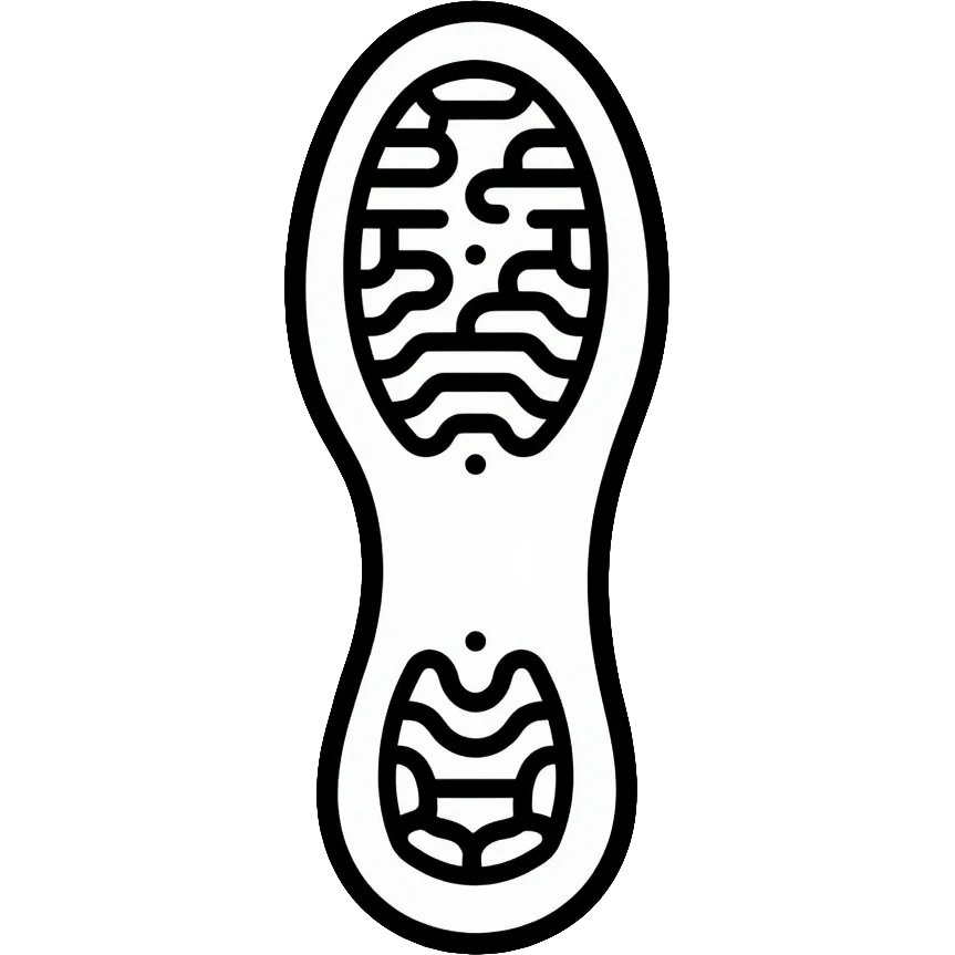 white sock sole bottom view with grip patterns emoji