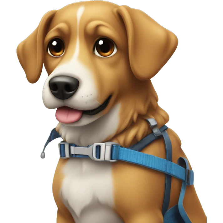 Hond met Ski latten emoji