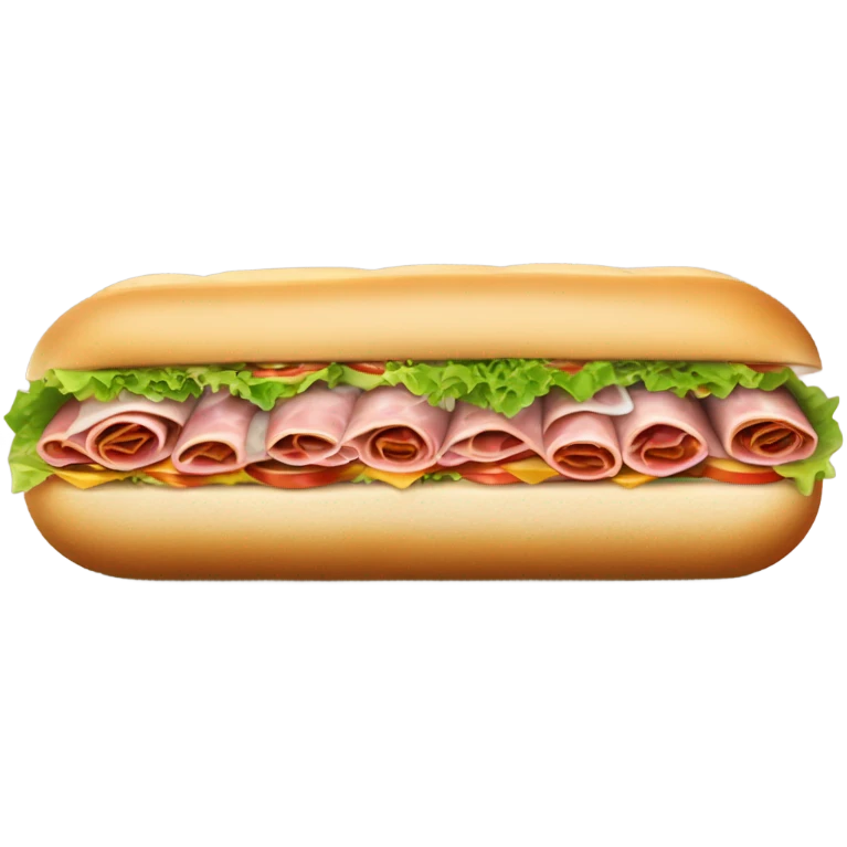 12” Italian sub sandwich emoji