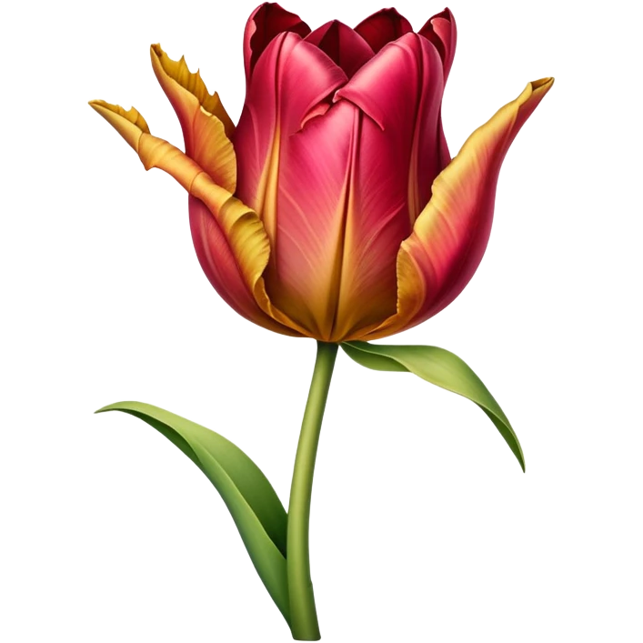 decaying tulip emoji