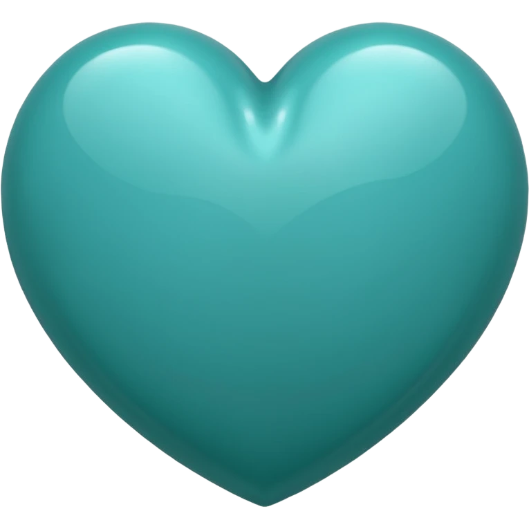 teal heart in a hug emoji