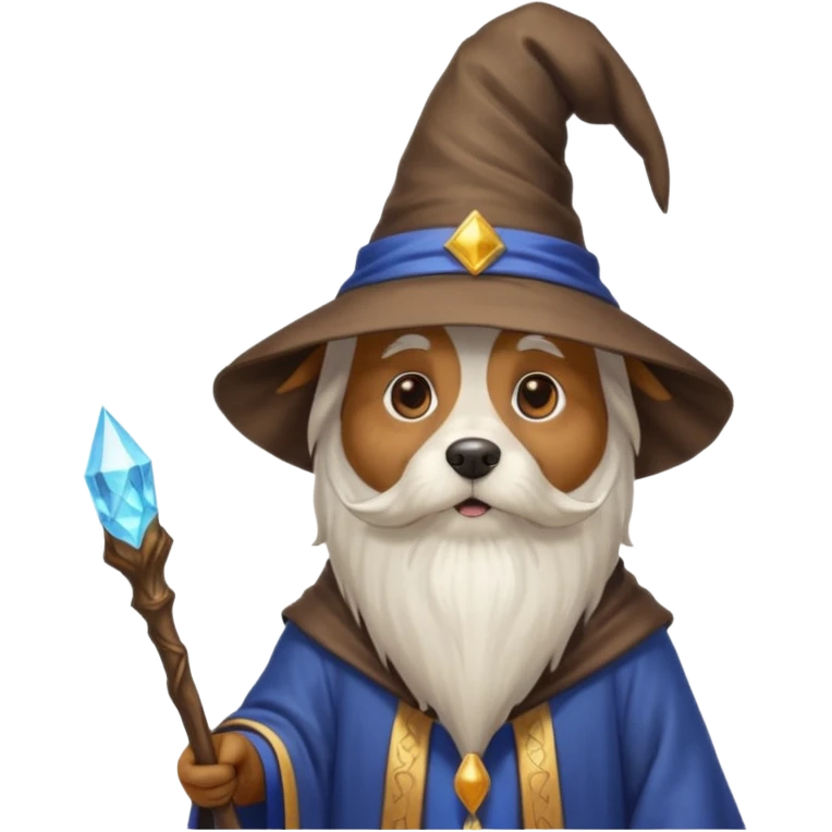 Dog wizard emoji