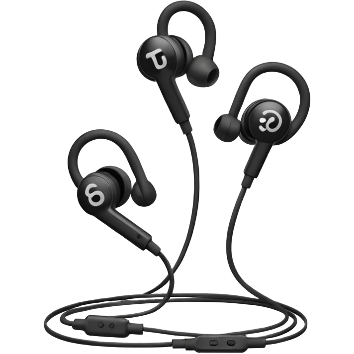 old wired earphones emoji