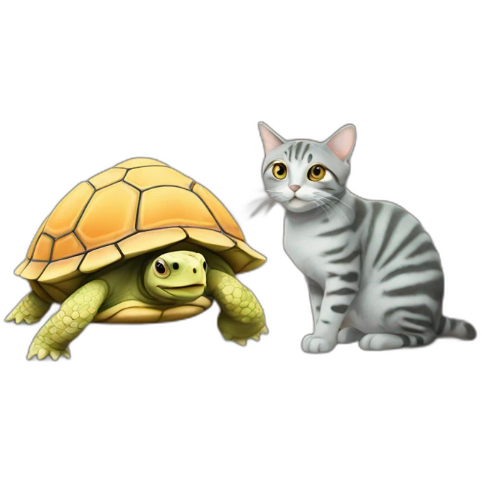 Tortues with cat emoji