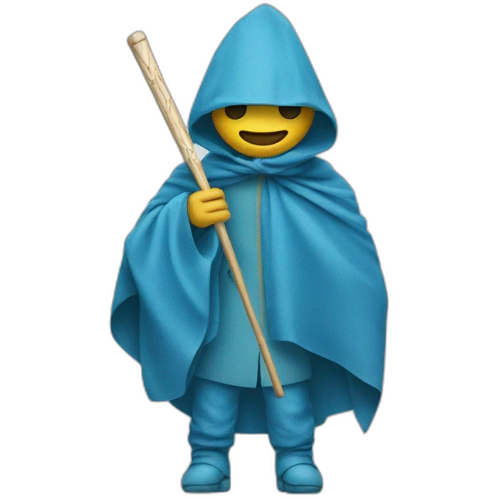 Crickter In Blue Cloth emoji