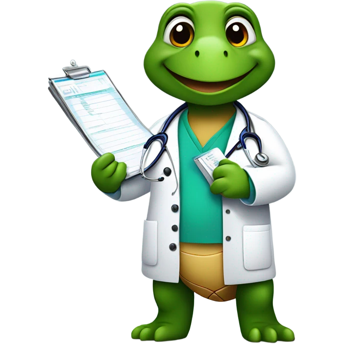 Turtle doctor emoji