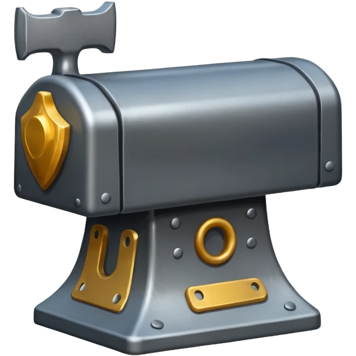 create realistic anvil emoji