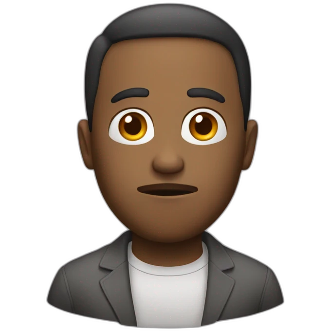 Inattentive person emoji