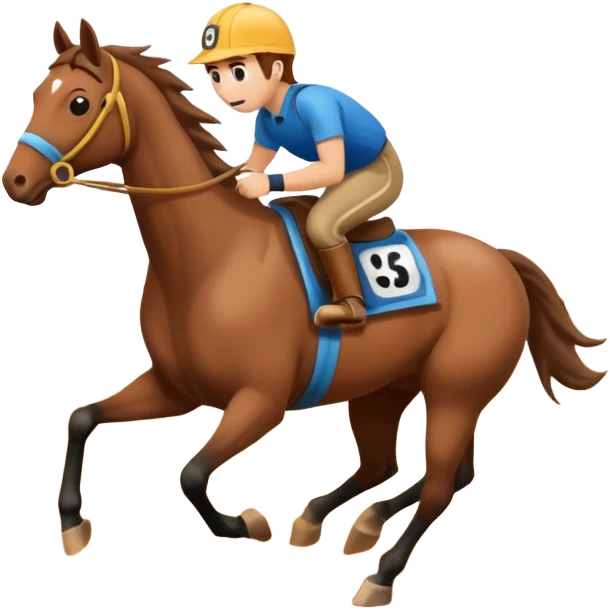 dirt Race track horse trace emoji