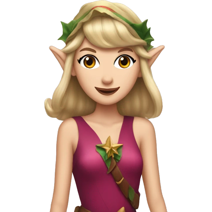 taylor swift as an elf emoji