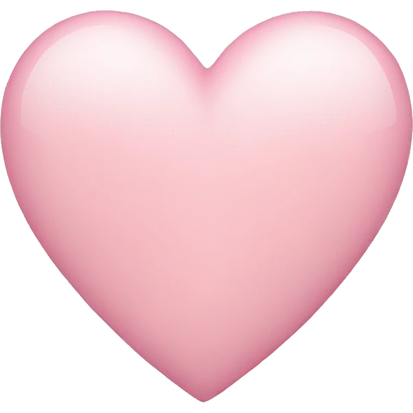 light pink heart emoji