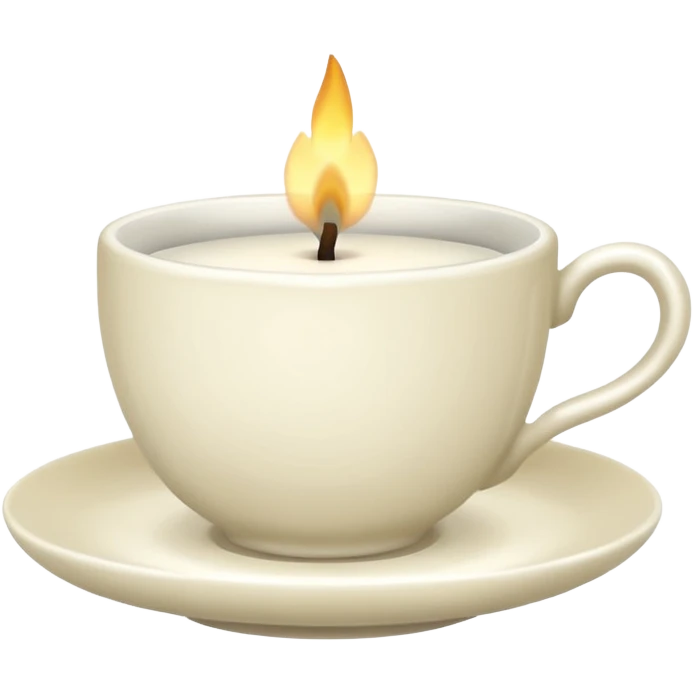 stylish teacup candle emoji
