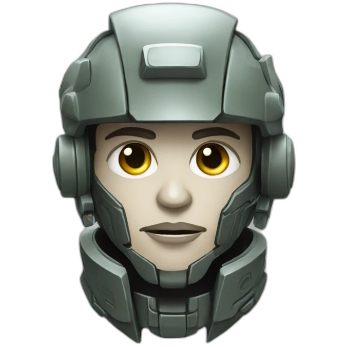 Cybernetic soldier emoji
