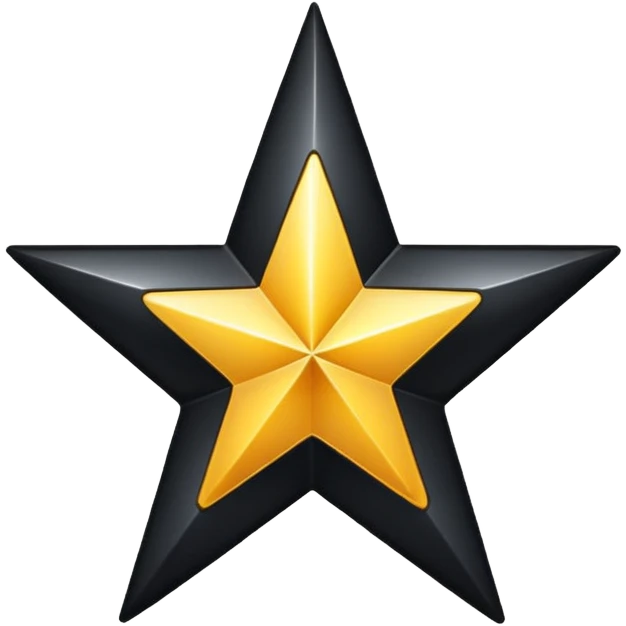 Black Half Star emoji