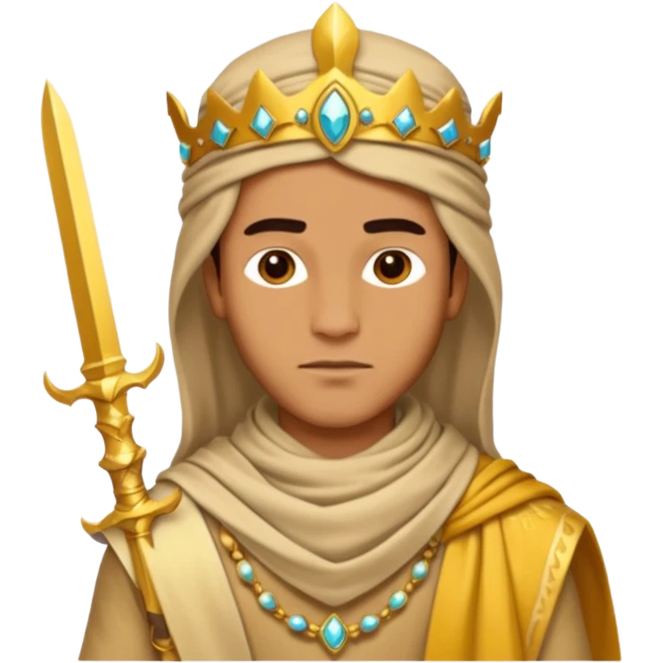 Desert Prince – sand scarf + gold dagger,Golden Princes. emoji
