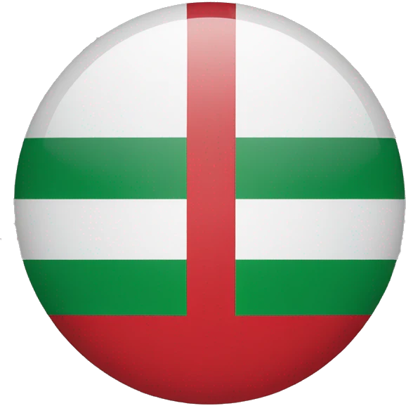 The Hungarian flag but upside down. Make it straight, 2D, without any poles  emoji