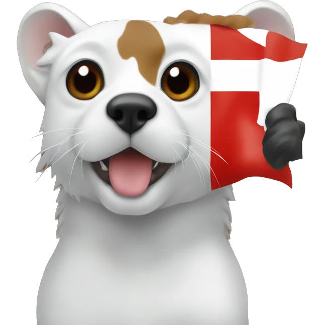 Bretagne flag with ermines emoji