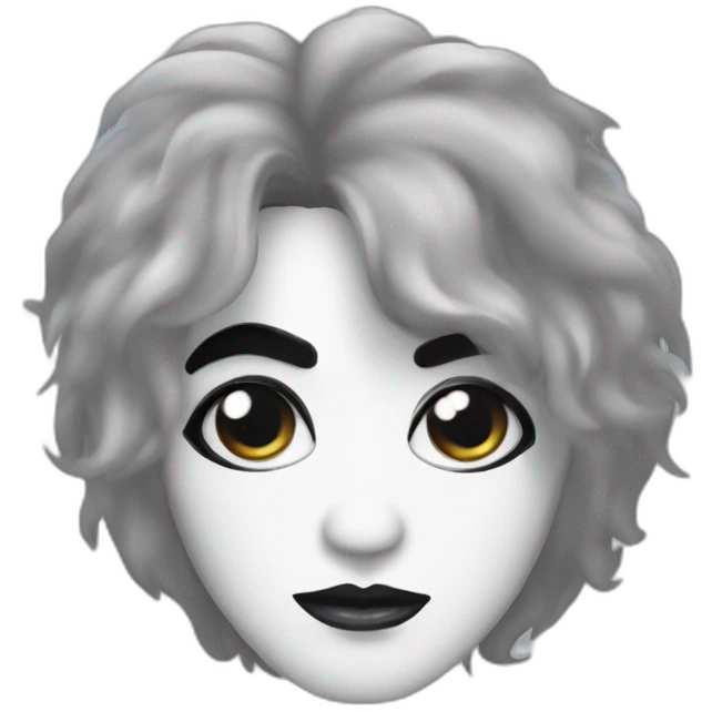 Paul Stanley of The band kiss in makeup emoji