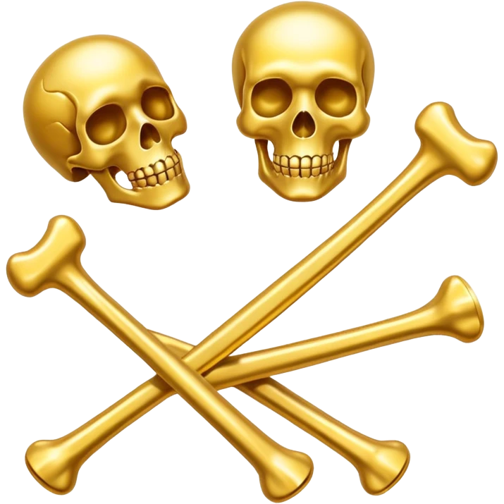 Golden bones emoji
