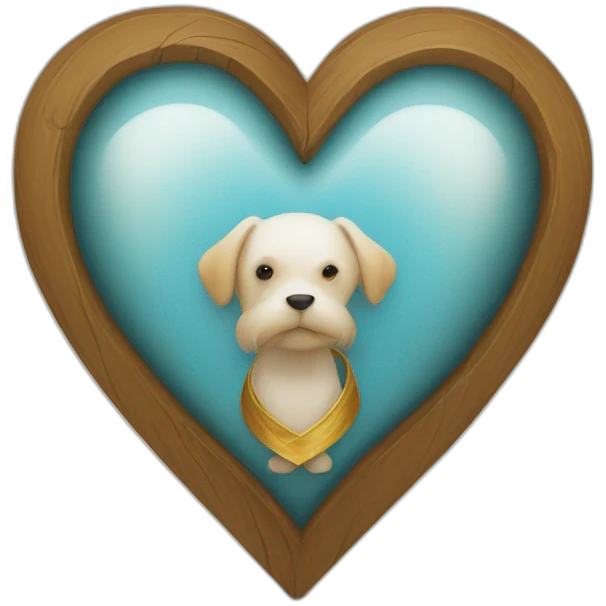 un coeur avec des zèle emoji