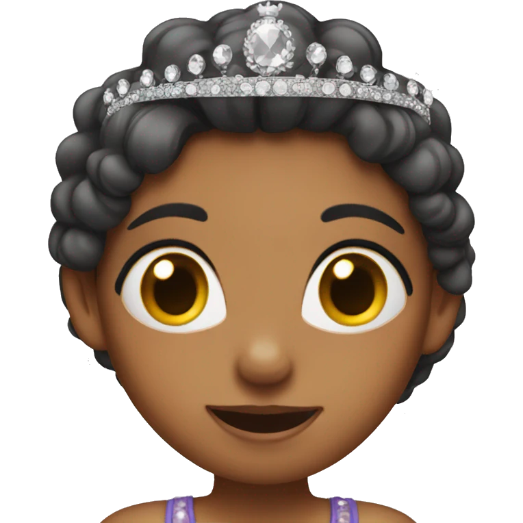 girl with a tiara emoji
