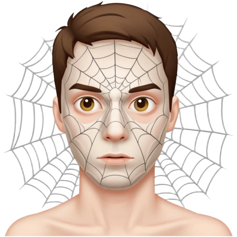 Spider with mans emoji