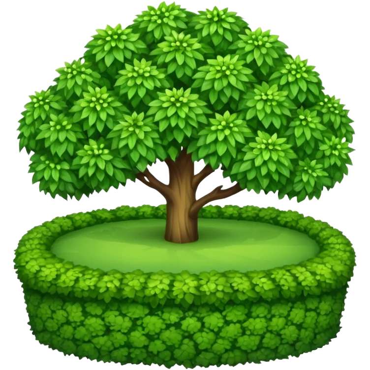 shrubs in a large, spacious garden emoji