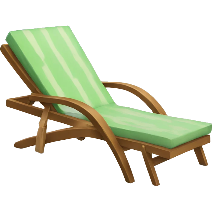 sunbathing chair emoji