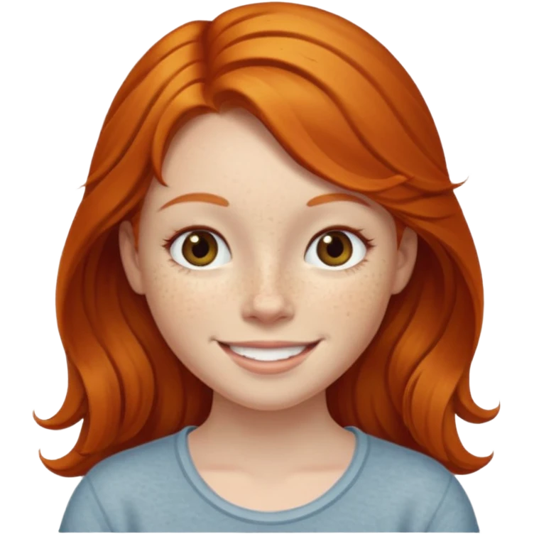 Ginger girl energy emoji