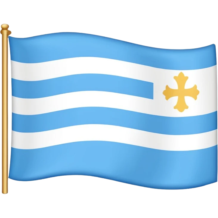 Galicia flag with the correct stuff emoji
