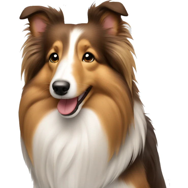 sable  shelties are friends emoji
