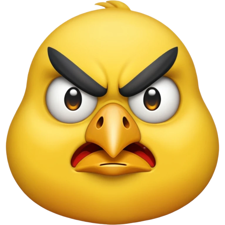 Quero um emoji com um bico grande de raiva emoji