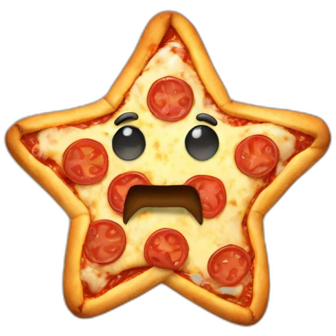 star shape pizza emoji