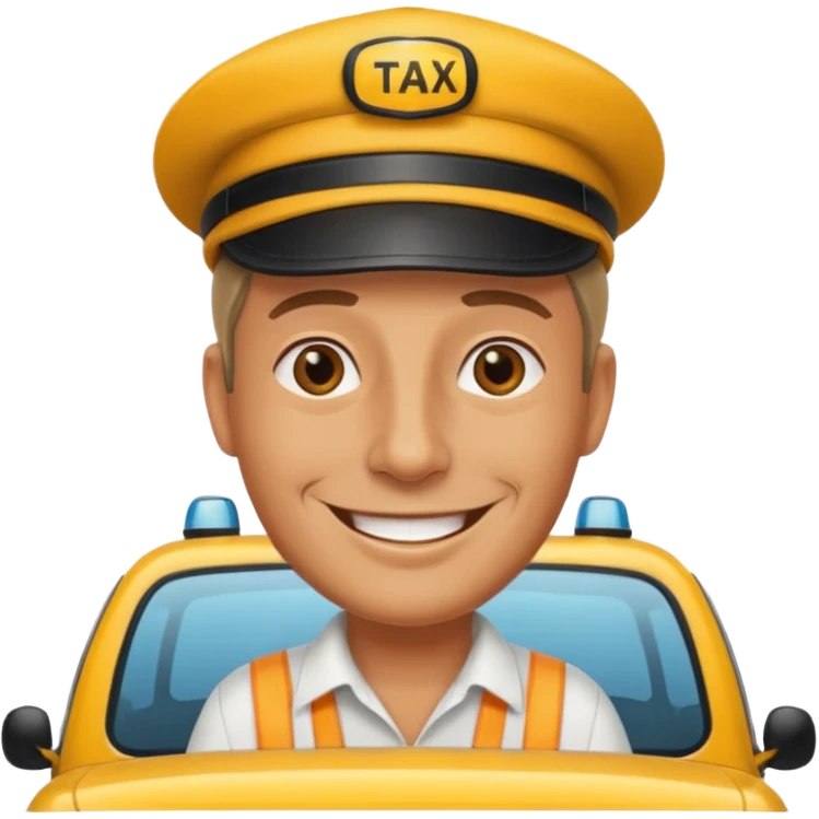 taxi driver emoji